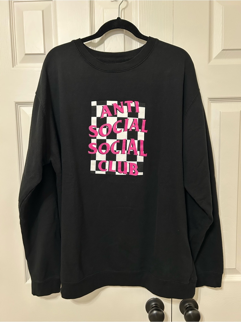 Anti Social Social Club Black crewneck mall grab logo sweatshirt XXL streetwear